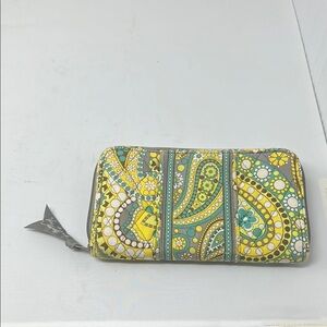 Vera Bradley Paisley Wallet - Yellow and Green